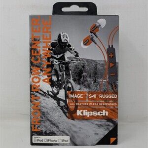 New Klipsch Image S4i Rugged In-Ear Headphones All Weather Sealed